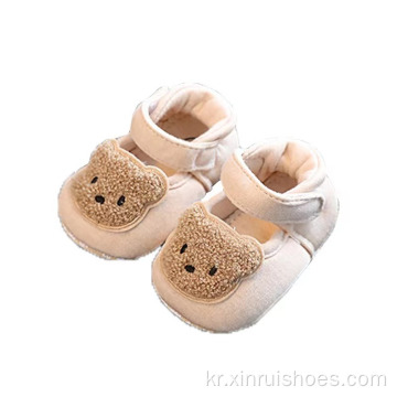 동물 패턴 신생아 유아용 양말 신발